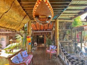 Zahrada ubytování Pousada Papaya Container