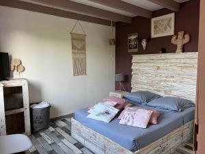 Ένα ή περισσότερα κρεβάτια σε δωμάτιο στο Villa Ponticchio