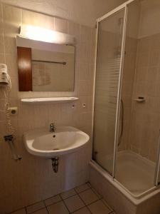 Koupelna v ubytování Hotel PB