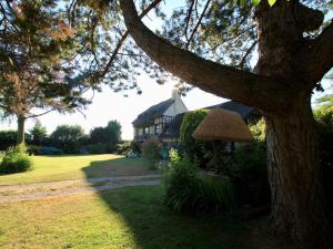 una casa con un árbol delante de ella en Les Hauts d'Etretat en Bordeaux-Saint-Clair