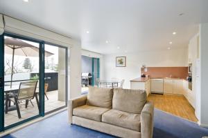 Χώρος καθιστικού στο Anchorage Motel & Villas Lorne