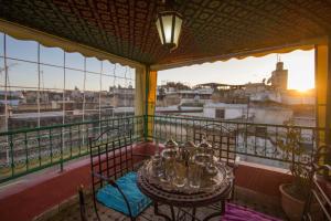 Balkón nebo terasa v ubytování Riad Fes Allouch