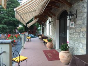 Patio nebo venkovní prostory v ubytování Albergo Elisa