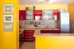 Kuchyň nebo kuchyňský kout v ubytování Apartments Tino