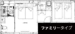 Půdorys ubytování Nplus HOTEL Higashikanda-akihabara