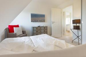 Postel nebo postele na pokoji v ubytování Schöne Aussicht