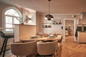 Kuchyň nebo kuchyňský kout v ubytování Loft 1540 - Boutique Ferienwohnungen
