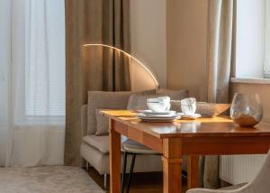 Χώρος καθιστικού στο Apartments am Kurpark