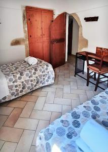 Postel nebo postele na pokoji v ubytování La grotta di NiMa