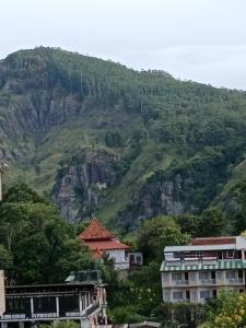 Pemandangan gunung umum atau pemandangan gunung yang diambil dari rumah percutian +64 gambar