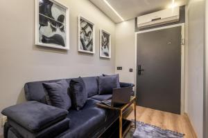 A seating area at Wind Suit