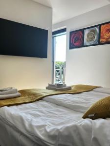 Postel nebo postele na pokoji v ubytování Apartamenty Lumax