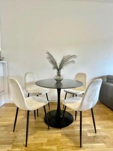 Et opholdsområde på Apartman Sweet Home + 8 billeder