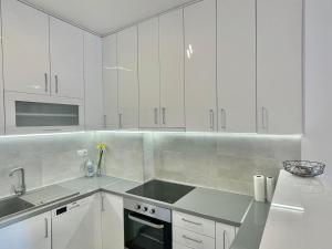 Køkken eller tekøkken på Apartman Sweet Home