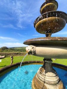 une fontaine avec de l'eau potable pour chien dans l'établissement SAUNTON GRANGE 7 Bedrooms, à Braunton 40 autres photos