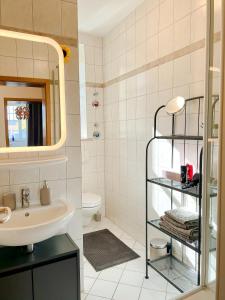 Koupelna v ubytování Weimar 3-Raum Appartement