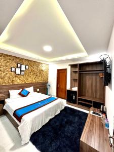 Postelja oz. postelje v sobi nastanitve DALAT STREAM HOTEL-Khách sạn đẹp Đà Lạt
