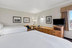 Televiisor ja/või meelelahutuskeskus majutusasutuses Cherry Tree Inn & Suites