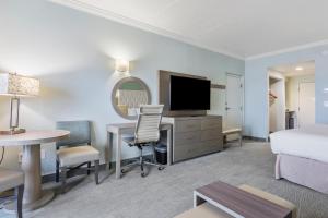 Televiisor ja/või meelelahutuskeskus majutusasutuses Cherry Tree Inn & Suites