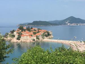 วิว Apartments Sveti Stefan MNE จากมุมสูง