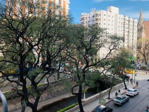 a view of a city street with cars and buildings at Alojamientos Cordoba - Cañada in Córdoba