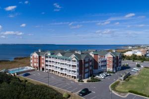 an aerial view of a building with a parking lot at C309 - Sounds Good 309 in Nags Head