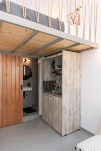 Kuchyň nebo kuchyňský kout v ubytování Loft House