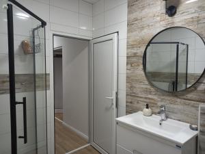 Et badeværelse på Apartman Zlata