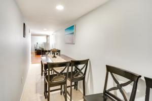 a dining room with a table and chairs at Cozy Albany Vacation Rental about 5 Mi to Downtown! in Albany