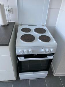 Kuchyň nebo kuchyňský kout v ubytování Monteur und Ferienwohnung THMS 14 R