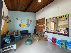 Posezení v ubytování Maresia Hostel Paraty BR