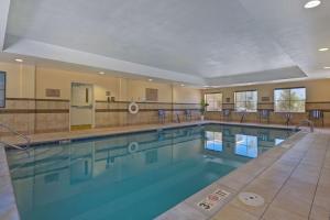 a large swimming pool in a hotel at Homewood Suites by Hilton Denver Tech Center in Englewood