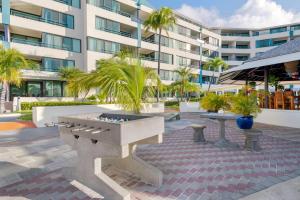 a pool table in front of a building at Hilton Vacation Club Royal Palm St Maarten in Simpson Bay
