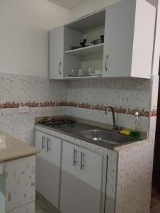 Dapur atau dapur kecil di El Hogar de Ami