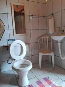 Kúpeľňa v ubytovaní Chale Tupi