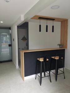 Kuchyň nebo kuchyňský kout v ubytování 86 suites