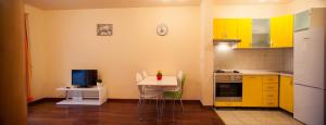 Kuchyň nebo kuchyňský kout v ubytování Apartments Tino