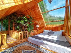 حديقة خارج The Tree Top Treehouse Jibhi