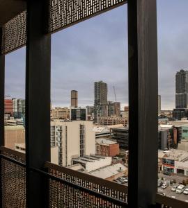 a view from a window of a city at The Retreat Adelaide in Adelaide +5 photos