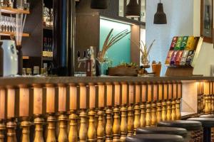 Lounge nebo bar v ubytování Alpin Natur Hotel Brückele