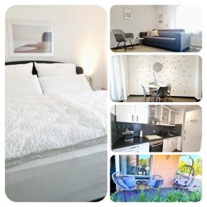 Kuchyň nebo kuchyňský kout v ubytování 2-Zimmer I Küche I Balkon I WLAN I Prime I Parken