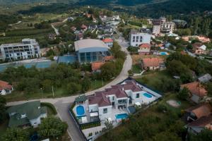 an aerial view of a small town with houses at Mi Casa in Vrdnik