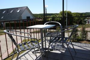 Ein Balkon oder eine Terrasse in der Unterkunft Rosenhof in Binz