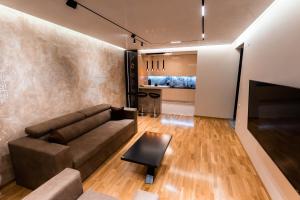 Kuchyň nebo kuchyňský kout v ubytování Premium Lux Apartman Čačak