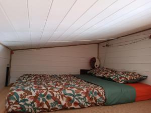 Postel nebo postele na pokoji v ubytování Tiny House de la Côte Roannaise + 11 fotografií