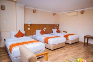 Cama o camas de una habitación en Hotel Fewa Camp