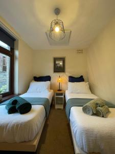 Voodi või voodid majutusasutuse Muddy Paws Cottages - The Nook toas