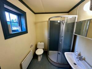 Koupelna v ubytování Ramsjö Camping Stuga + 37 fotografií