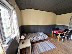 Posezení v ubytování Ramsjö Camping Stuga