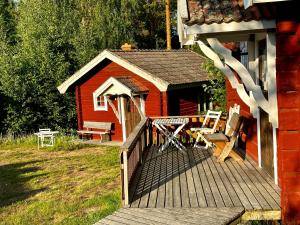 Zahrada ubytování Ramsjö Camping Stuga